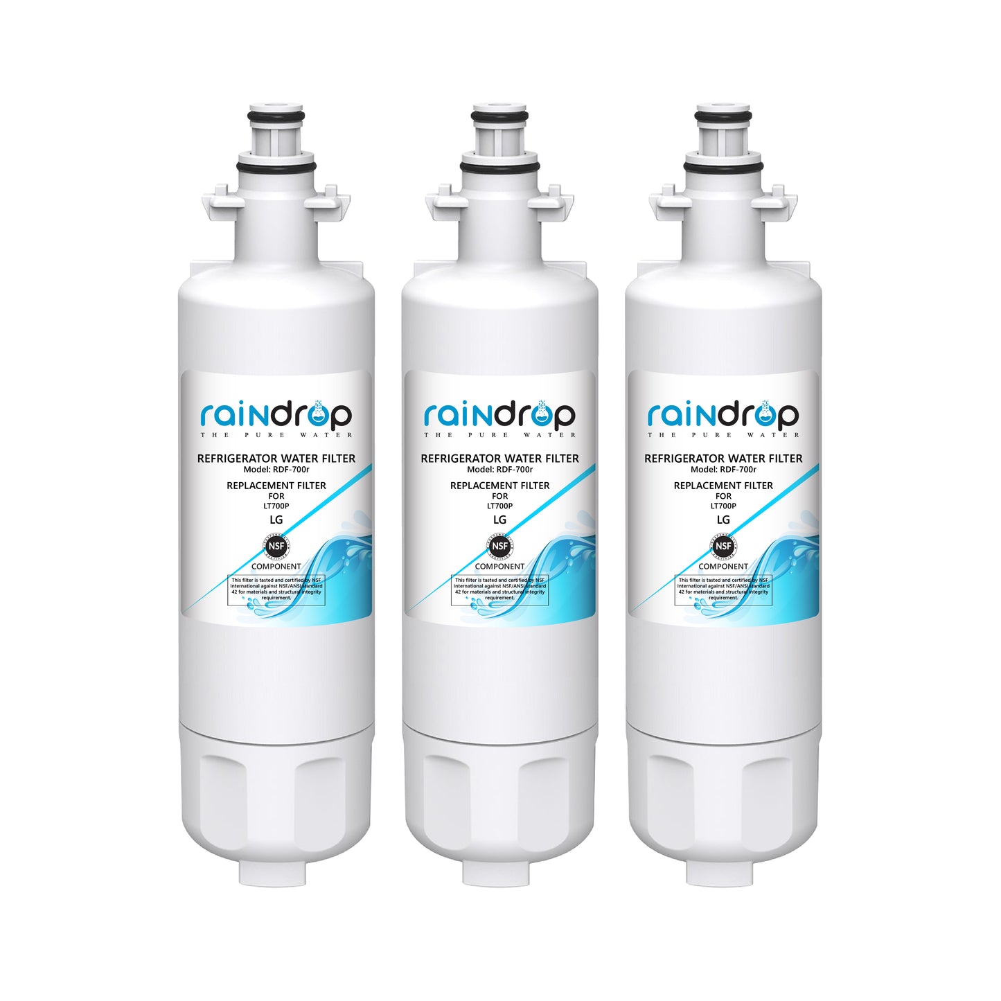 Raindrop Refrigerator Water Filter RDF-700R Compatible for LG LT700P