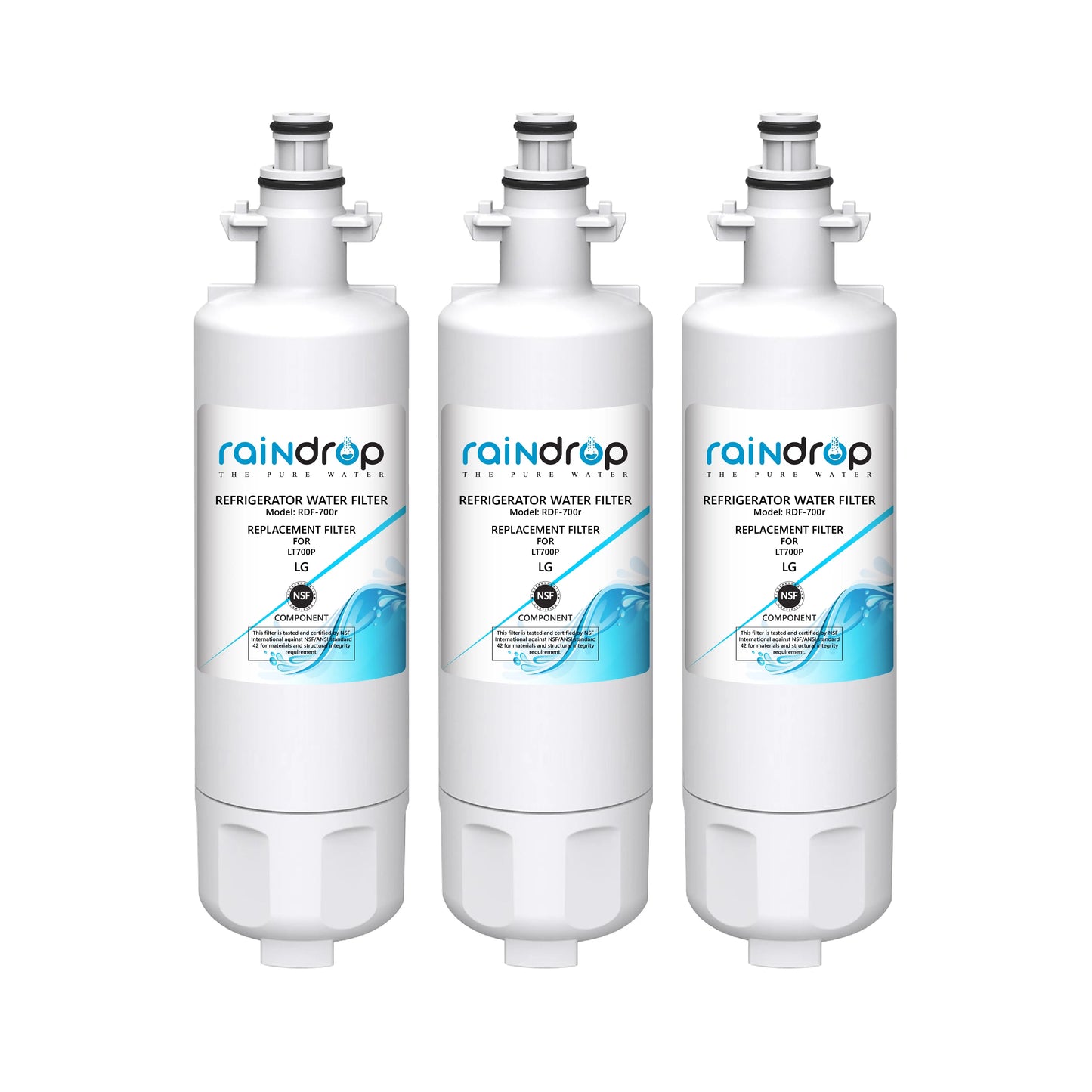 Raindrop Refrigerator Water Filter RDF-700R Compatible for LG LT700P Raindropfilter