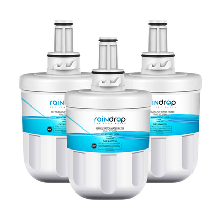 Raindrop RDF-2930G compatible Samsung DA29-00003G water filter multipack for Samsung refrigerators.