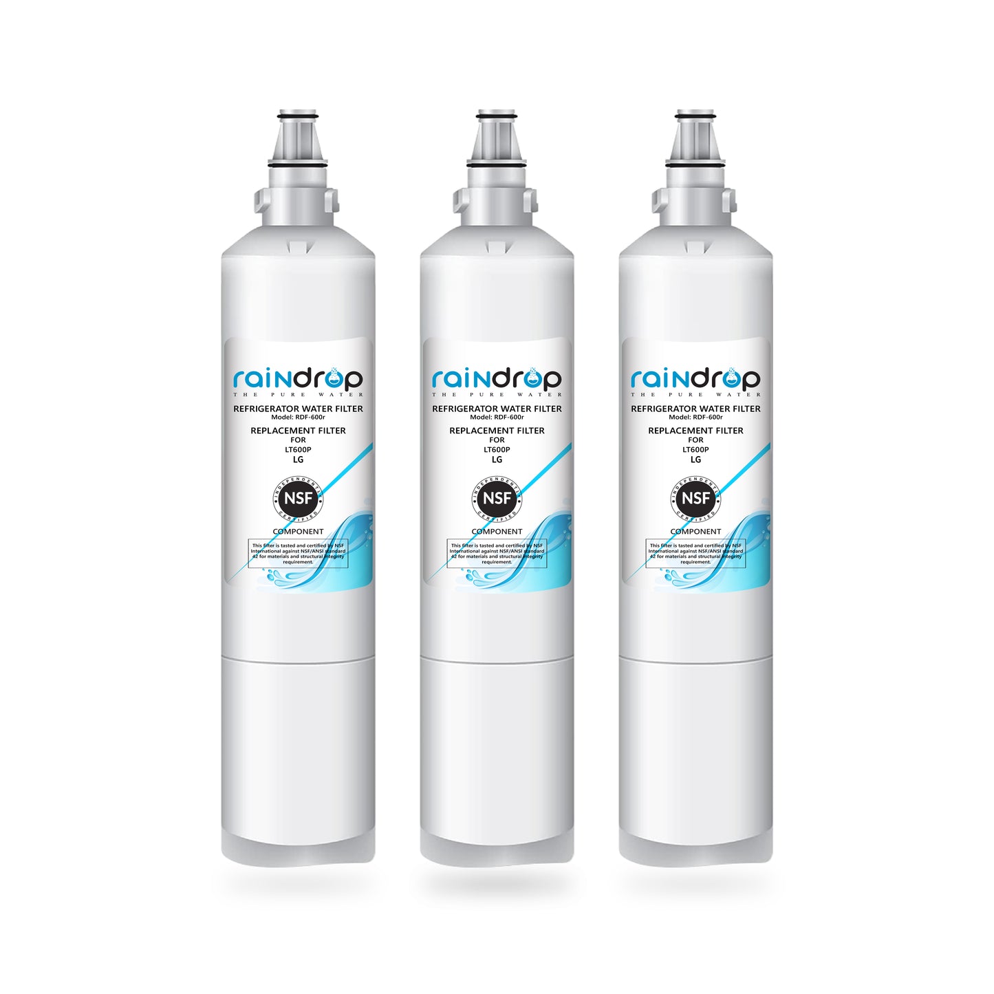 Raindrop Refrigerator Water Filter RDF-600R Compatible for LG LT600P