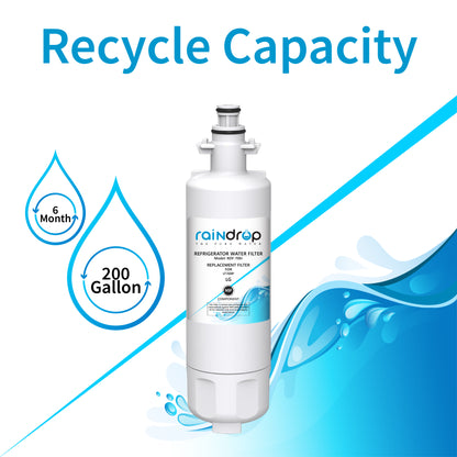 Raindrop Refrigerator Water Filter RDF-700R Compatible for LG LT700P