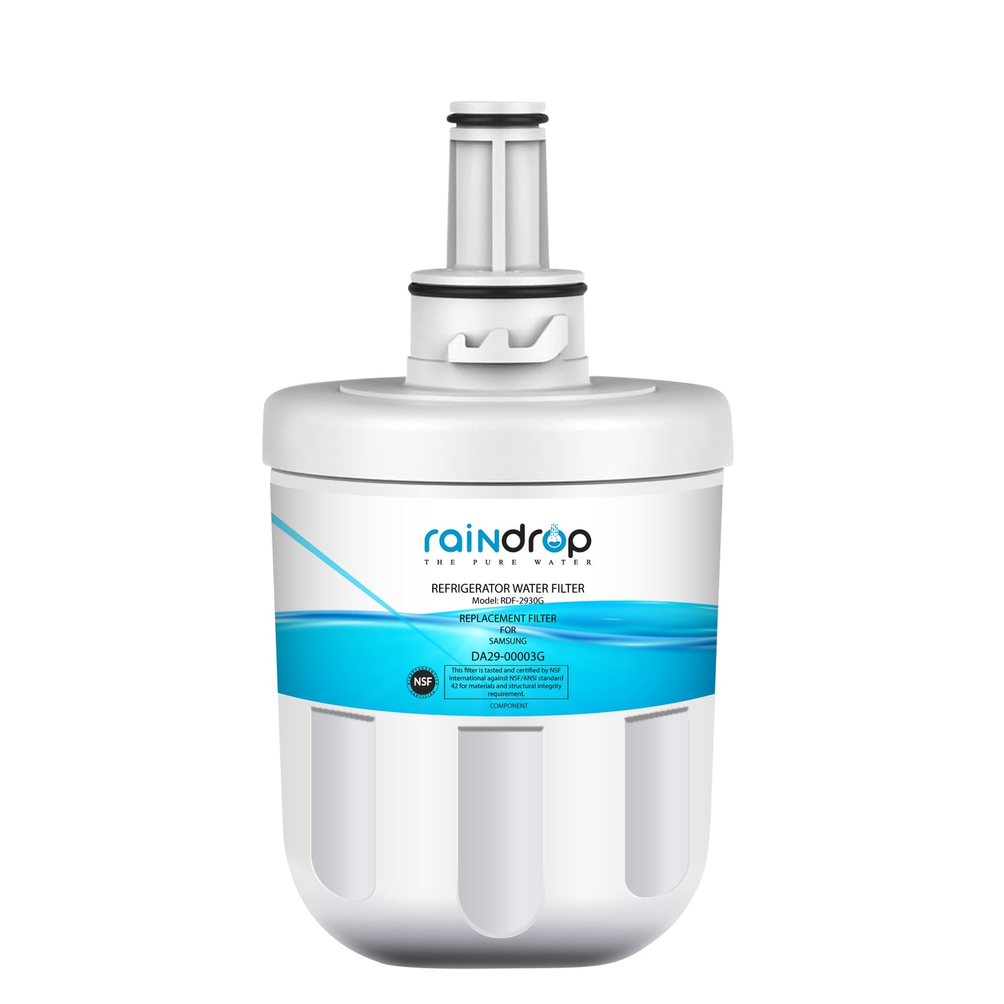 Samsung DA29-00003G Compatible
Filter Raindrop RDF-2930G refrigerator water filter compatible with Samsung DA29-00003G, shown in full product view.