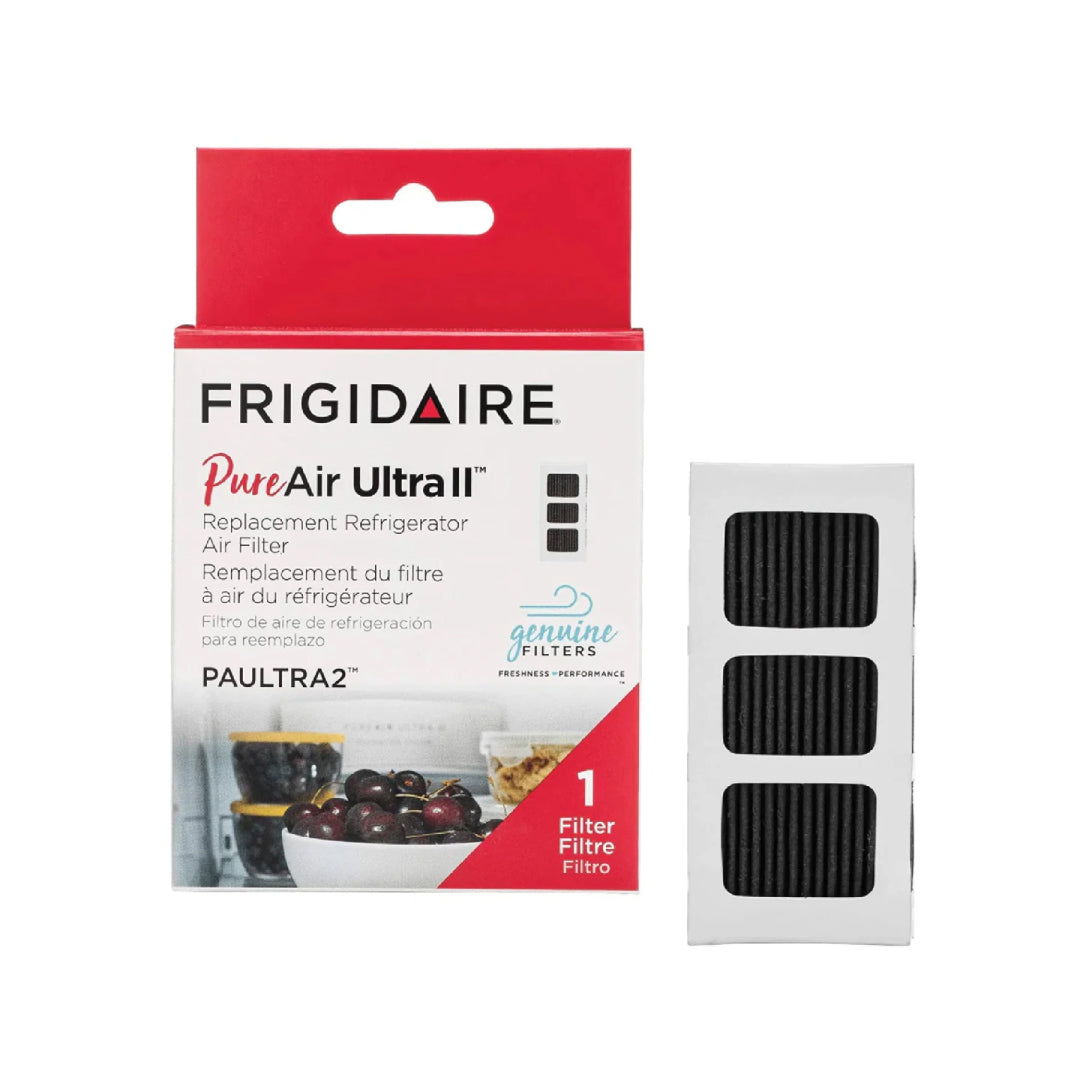 Frigidaire PureAir Ultra II PAULTRA2 genuine refrigerator air filter with red and white packaging, 1-pack replacement