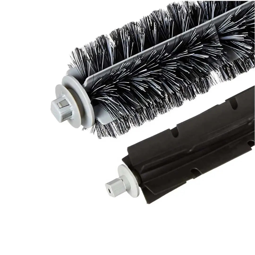 iRobot Roomba 600 Series replacement brush set showing bristle brush and rubber beater brush for improved floor cleaning performance