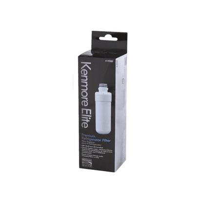 Kenmore Elite 9980 Refrigerator Water Filter with packaging box featuring black and white design on a white background.